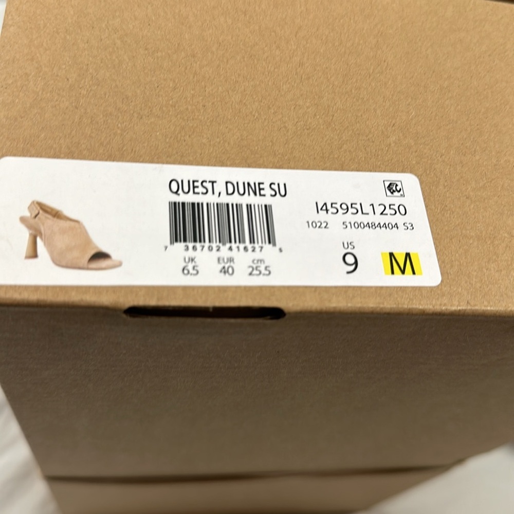 Vince Tan Suede Slingback Peep-Toe Heels - Picture 13 of 13